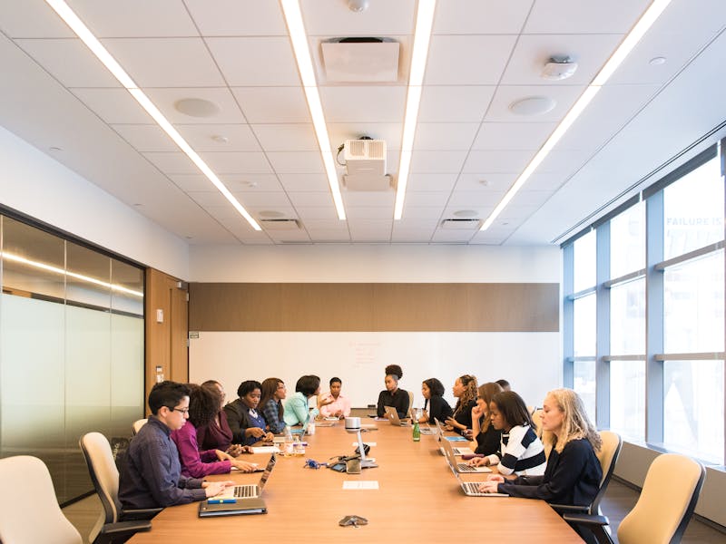 Professional working with analytics and planning